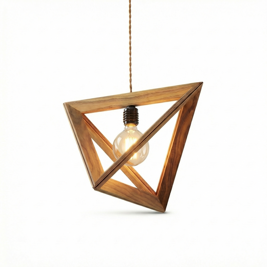 Hanglamp Gesneden Hout Art Déco – Lumysa - Lumière