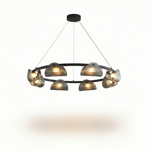 Grijze Rookglas Hanglamp voor Eetkamer – Orvelia - Lumière