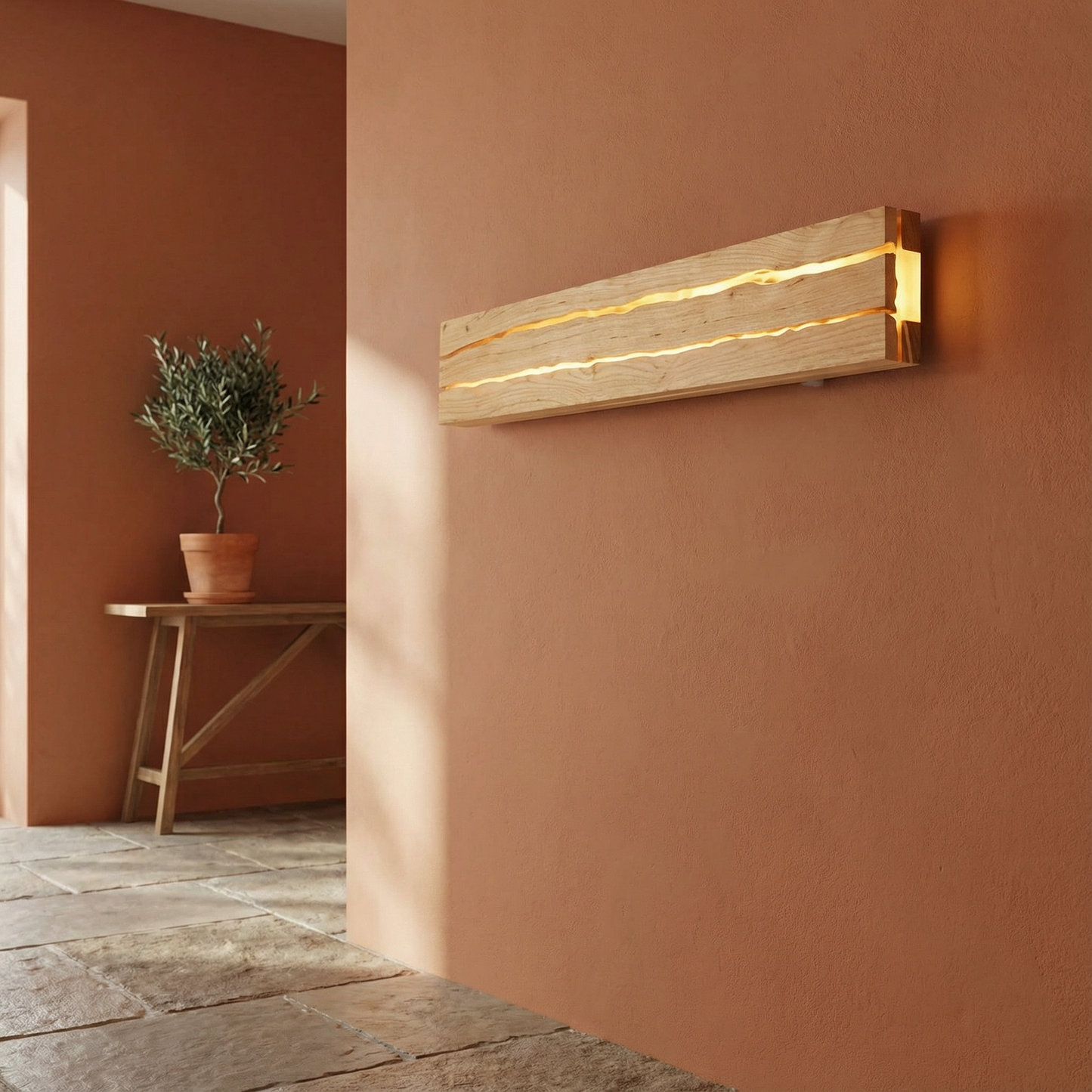 Applique murale Wood vue détail | Luxarmonie