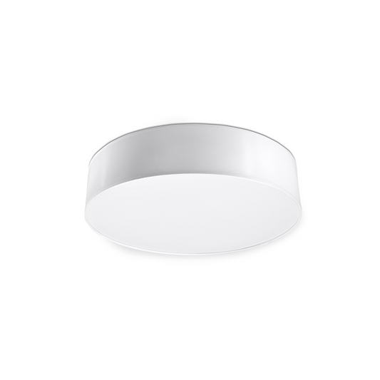 Plafondlamp ronde wit minimalistische woonkamer - Model Arvenor