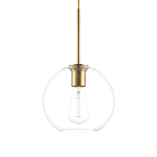 Glazen hanglamp in gerookt glas voor eetkamer – Ombrelia