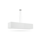 Minimalist white rectangular chandelier for the living room – Orvella