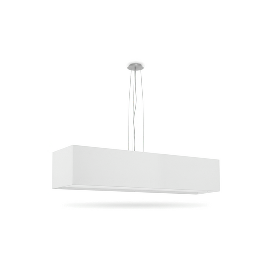 Minimalistische weiße rechteckige Deckenleuchte für das Wohnzimmer – Orvella