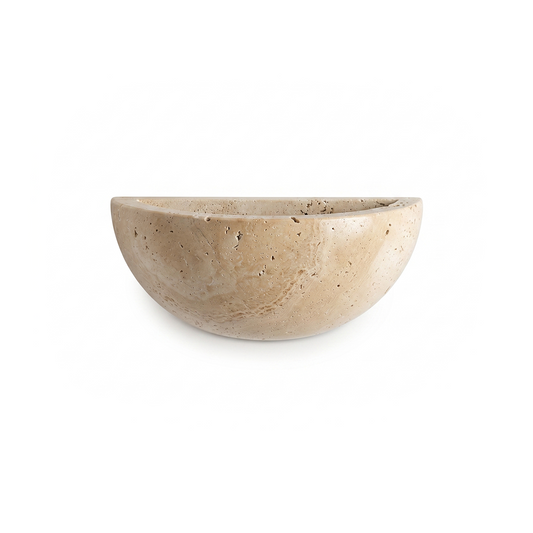 Wandlamp van natuurlijke gele steen in Japanse stijl – Kazairo