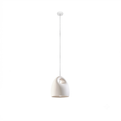 Modern white ceramic pendant light for dining room – Elaris