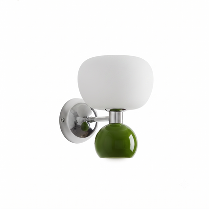Zeitgenössische verchromte Wandleuchte mit sanftem Design – Astra