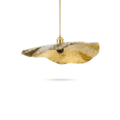 Corrugated Metal Pendant Light in Brass – Lumina Wave