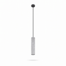 Industrial gray concrete tube pendant light – Caldris model