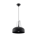 Black and wood dome pendant light for dining room – Noreldis
