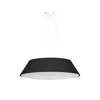 Minimalist black fabric ceiling light for living room – Orphéa model