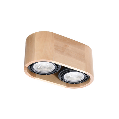 Minimalist natural wood ceiling light for living room – Norvanei
