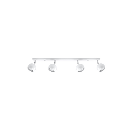 Modern white ceiling light with adjustable spotlights – Orphélya