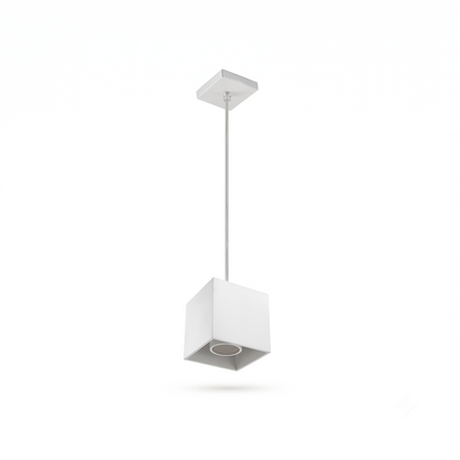 Modern White Aluminum Cube Pendant Light – Asterion