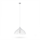 Industrial white steel living room pendant light – Zyralis