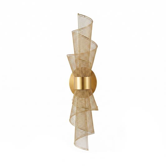 LED-Wandleuchte in Gold-Optik – Diceptia