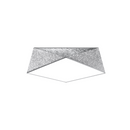 Moderner geometrischer Deckenleuchter silber Wohnzimmer – modèle Arcanis