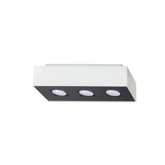 Minimalist White 3-Light Ceiling Light – Hesperis Model