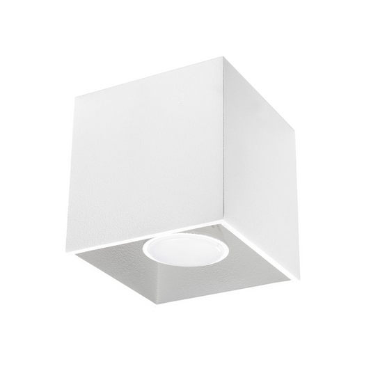 Moderne witte aluminium kubus plafondlamp – Asterion