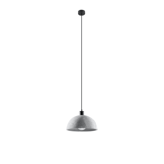 Industrial gray concrete pendant light – Orbetto
