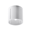 Modern white cylindrical ceiling light – modèle Asterion