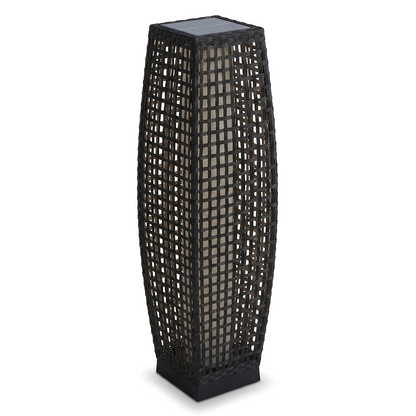 Solarleuchte aus Kunst-Rattan für außen – Orbanya