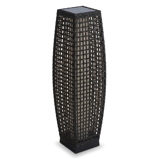 Solarleuchte aus Kunst-Rattan für außen – Orbanya