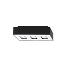 Minimalistische schwarze Deckenleuchte mit 3 Spots – Erynos