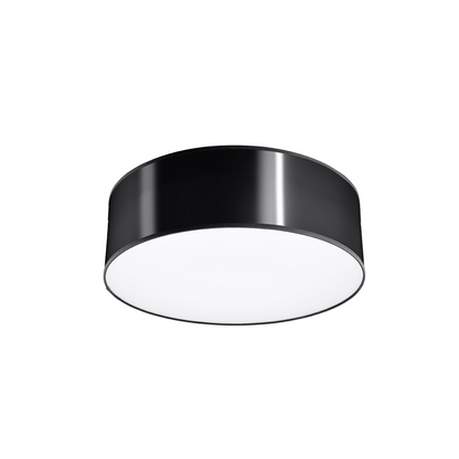 Deckenleuchte rund schwarz minimalistisches Wohnzimmer - Modell Asterion