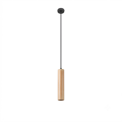 Scandinavian natural wood pendant light – Arelion