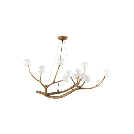 Moderne Trendy Hanglamp met Amberglas – Haloa