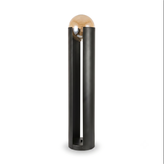 Postmoderne Stehlampe Metall Glas LED – Elara