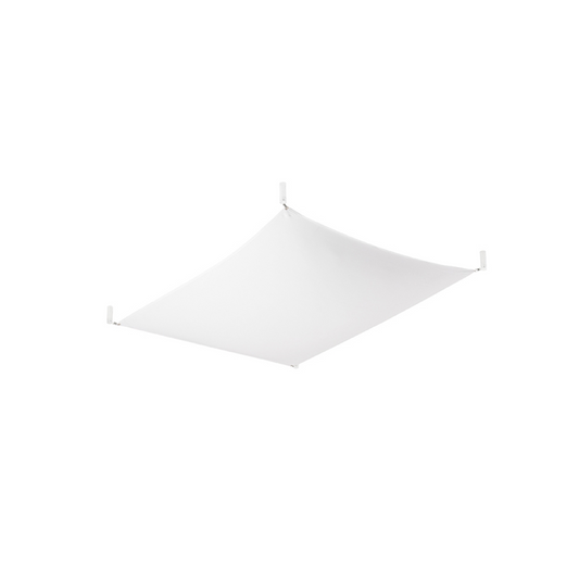 Minimalistische witte stoffen plafondlamp voor de woonkamer – Orphéa