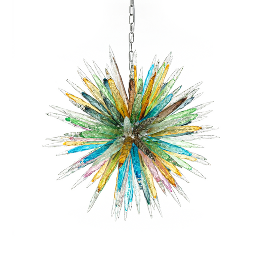 Murano Glas Kronleuchter Mehrfarbig – Aurorice