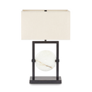 European Design Table Lamp in Metal and Refined White – Spectra
