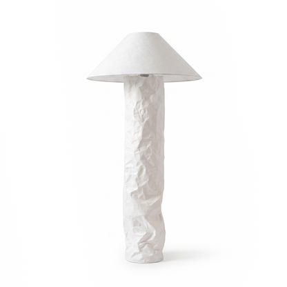 Iron and fabric floor lamp for living room – Armonéo