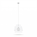 Industrial white metal wire pendant light – Arcanis