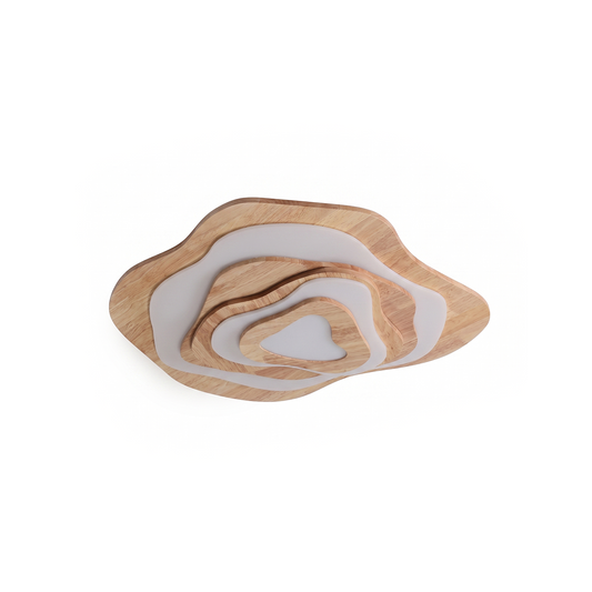 Plafondlamp Natuurhout & Acryl LED – Miraë