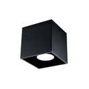 Modern black cube ceiling light for interior – Noctarys model