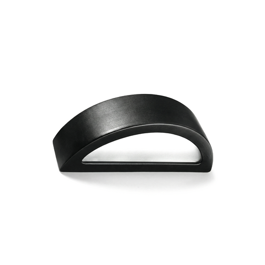Moderne schwarze Keramik-Wandleuchte – Neréa