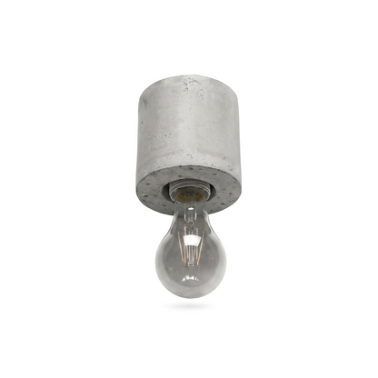 Minimalist gray concrete ceiling light for living room – Arkanor