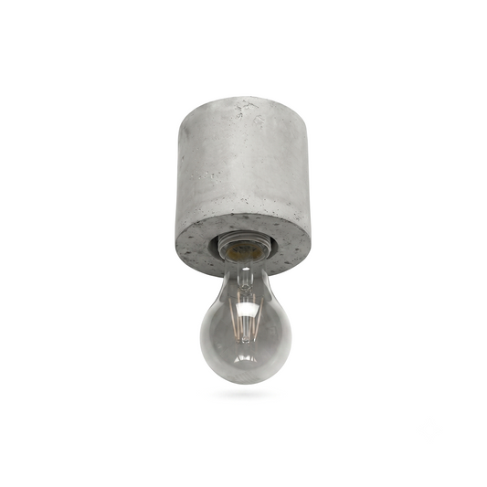 Minimalist gray concrete ceiling light for living room – Arkanor
