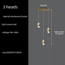 Modern Crystal and Steel Chandelier for Living Room – Mirellia