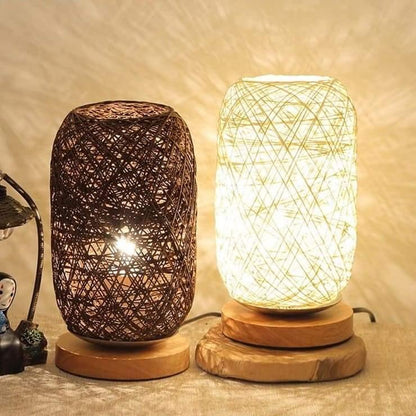 Rotan Hout Lamp Natuurlijk Design – Veluma