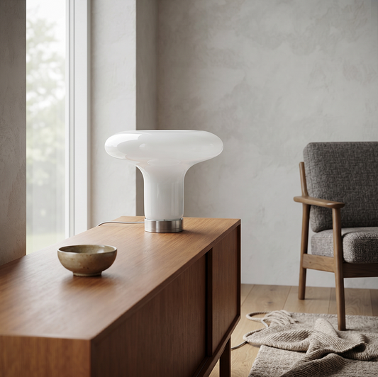 Glazen Tafellamp in Art Deco Stijl – Célestino