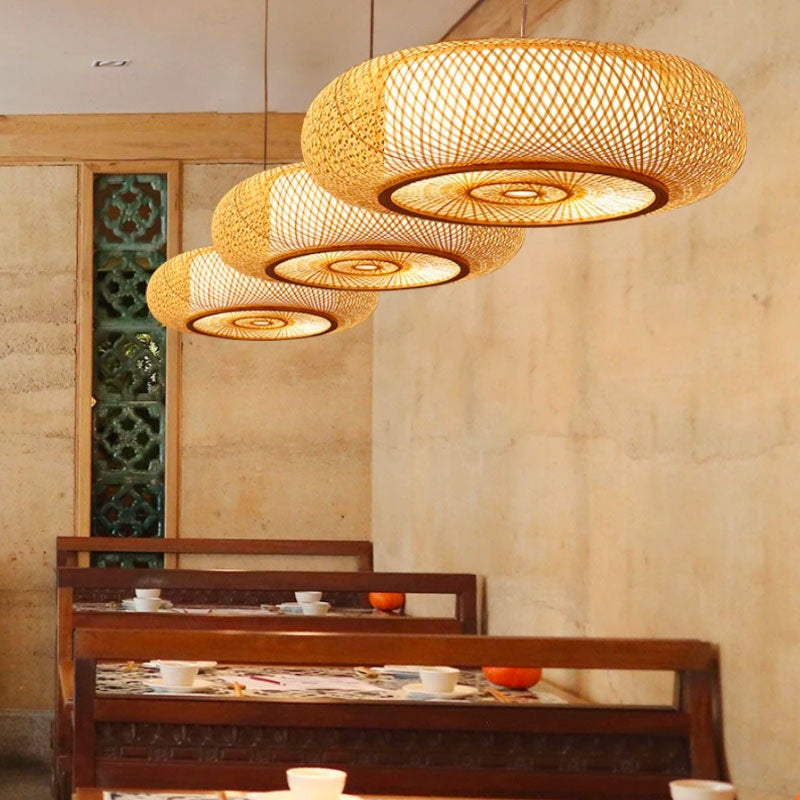 Design Bamboe Hanglamp voor Interieur – Bohalys