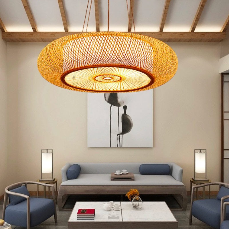 Design Bamboe Hanglamp voor Interieur – Bohalys