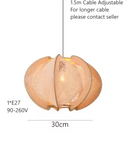 Nordische Holz-Hängelampe für den Innenbereich – Nordisea