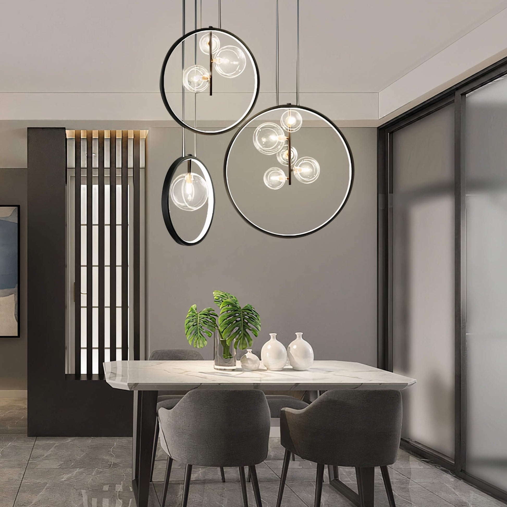 Veelzijdige Hanglamp Metalen Afwerking Duurzaam – Cléora