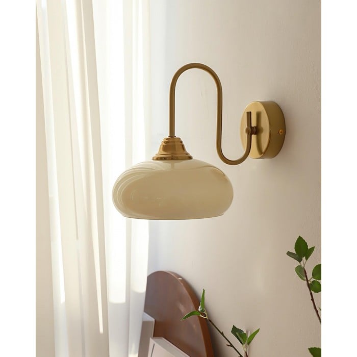 Applique murale minimaliste Eléganza en verre texturé et métal poli - vue 24