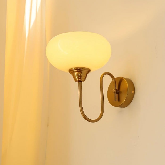 Applique murale minimaliste Eléganza en verre texturé et métal poli - vue 30